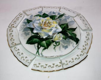 Mosaic Tiles, Hand Cut Vintage China, Jewelry Craft Supplies, Mosaic Inlay