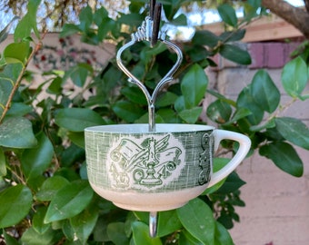 Ant Moat, Tea Cup Bird Feeder, Water Ant Trap, Hummingbird & Seed Protector
