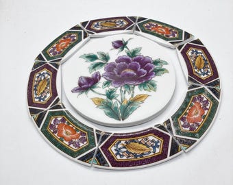 Mosaic Tiles, Hand Cut Vintage China, Jewelry Craft Supplies, Mosaic Inlay