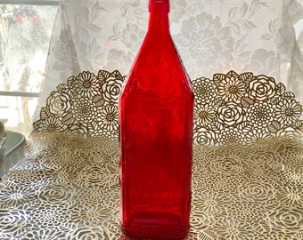 Tinted Wine Bottle: Large Decorative Colored Glass, Bottle Tree Decor
