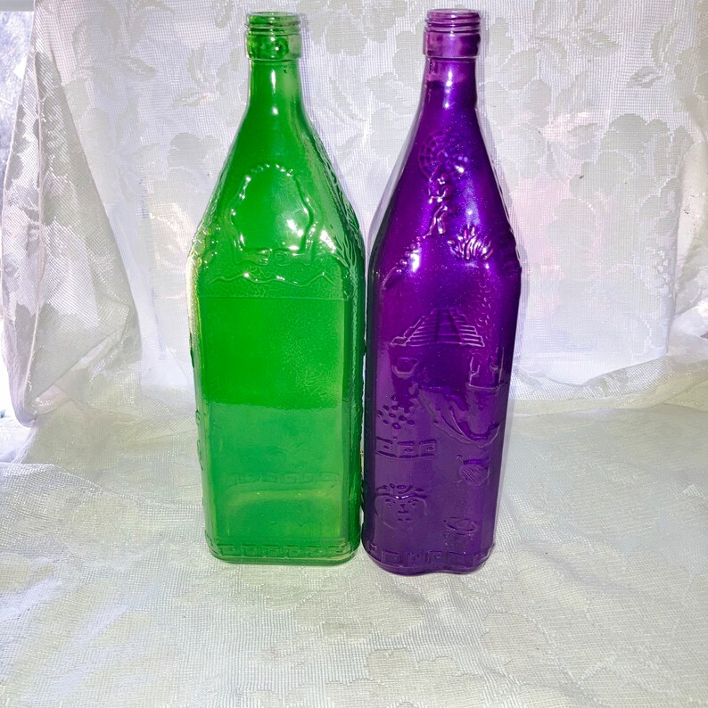Colored Glass Bottles, Tinted Wine Bottles, Bottle Tree Bottles, Large