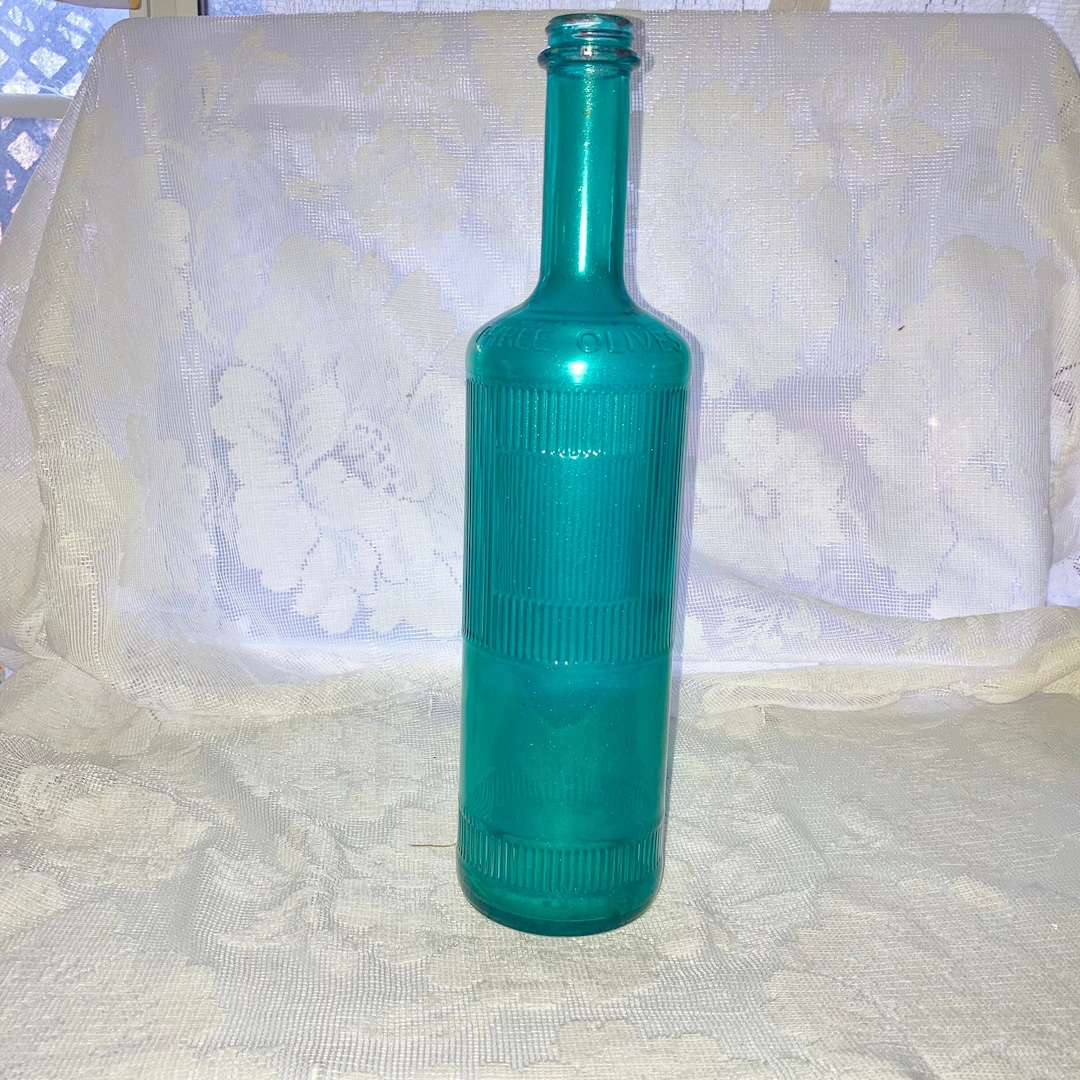 Colored Glass Bottles Tinted Wine Bottles Bottle Tree Etsy