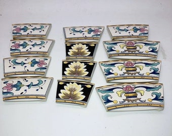 Mosaic Tiles, Hand Cut Vintage China, Jewelry Craft Supplies, Mosaic Inlay