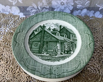 Cake Stand, Reversible Vintage China Cake Plate: Chip and Dip Serving Set