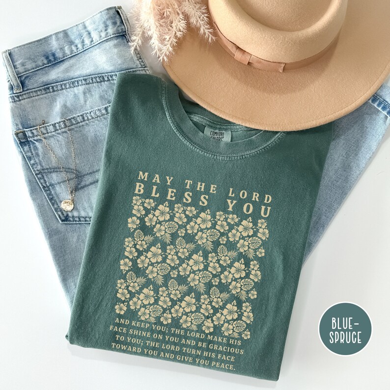 The Blessing Shirt - May the Lord Bless You Christian T-shirt | Comfort ...