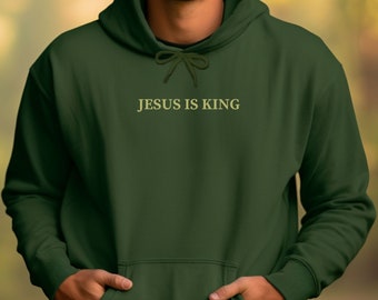 Felpa con cappuccio Gesù è il re Felpa con cappuccio Gesù, Felpa