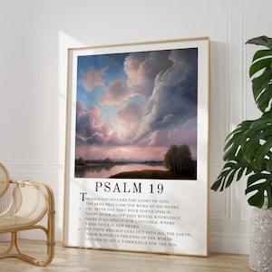 Psalm Wall Art PRINTABLE Bible Verse Wall Art for Framing Scripture ...