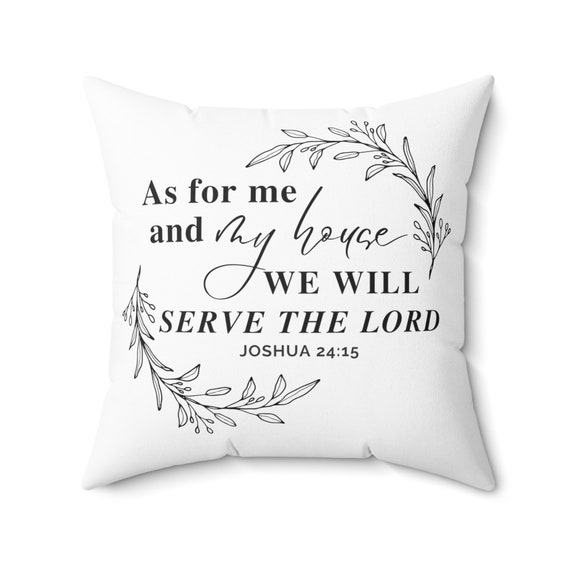 We will serve the Lord V2 {Cushion Cover} We will serve the Lord V2 {Cushion Cover}