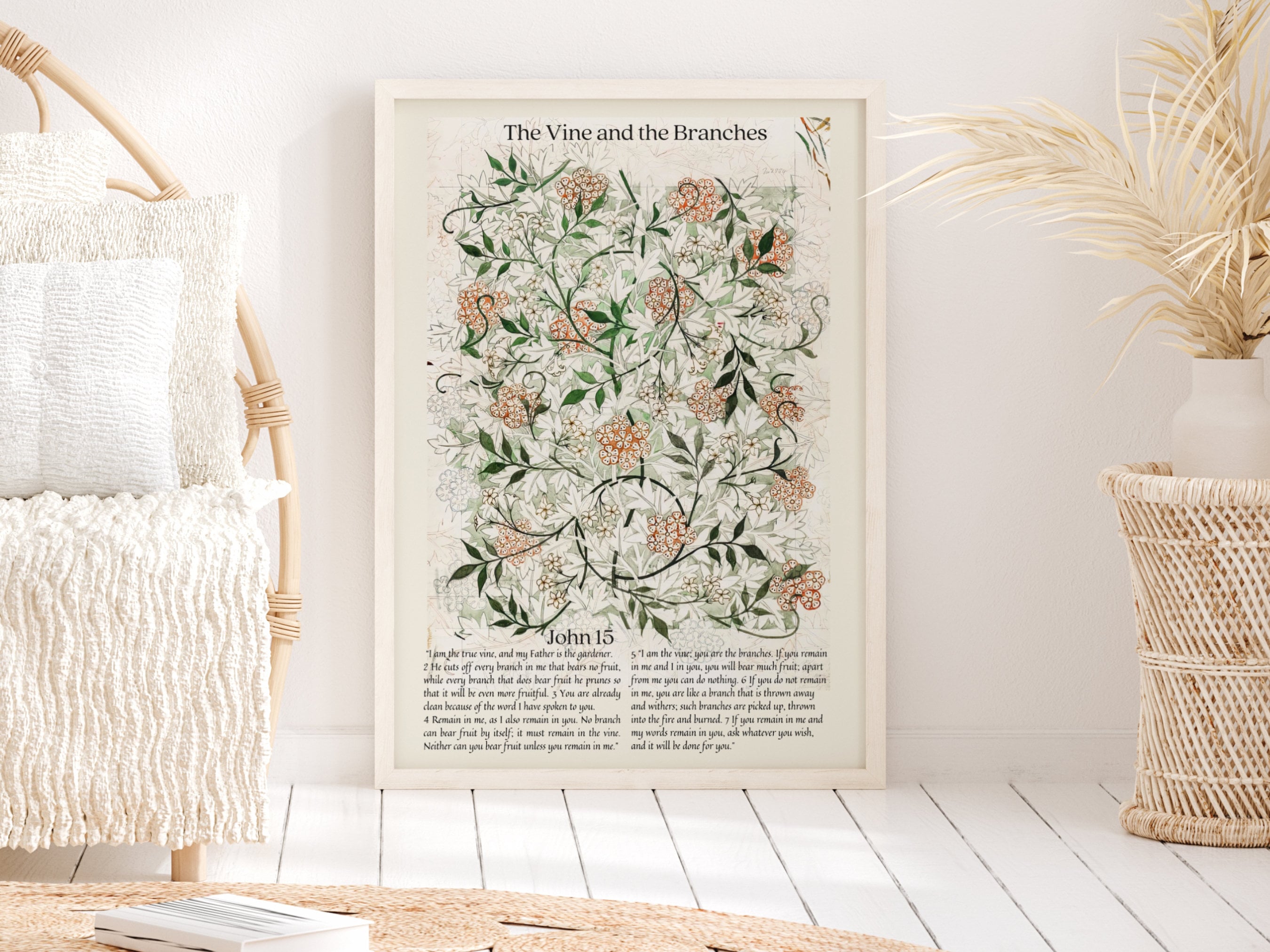 私は真のぶどうの木です - ヨハネ 15 | ぶどうの木と枝、イエスの引用