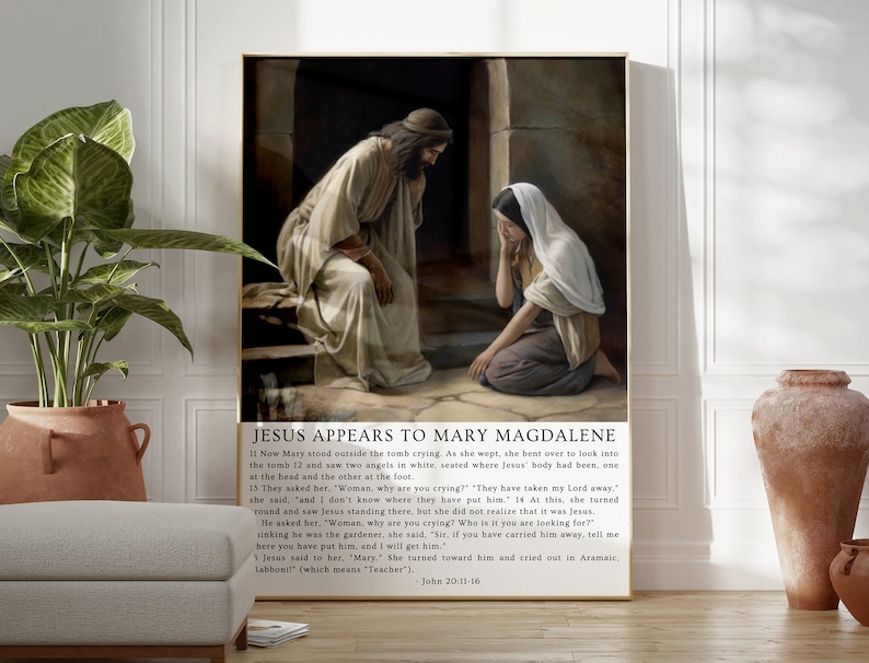 Christian Wall Art - Jesus Appears to Mary Magdalene After the ...