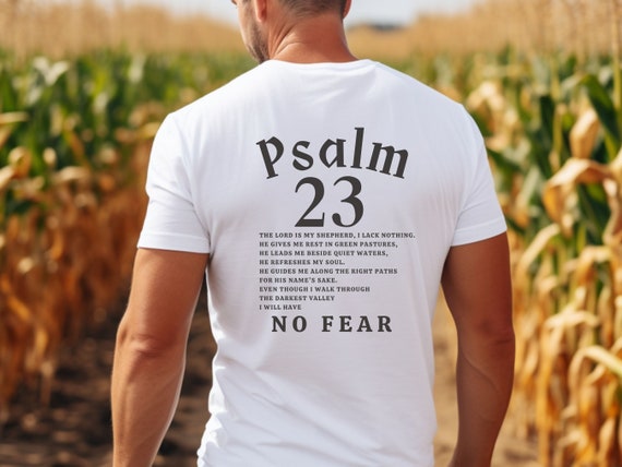 Bible Christian Scripture T Shirt - The Lord Is My Shepherd Bible Christian Scripture T Shirt - The Lord Is My Shepherd