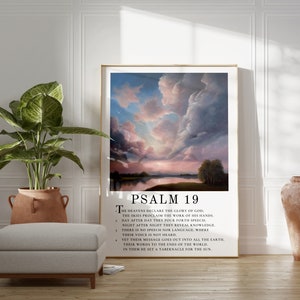 Psalm Wall Art PRINTABLE Bible Verse Wall Art for Framing Scripture ...