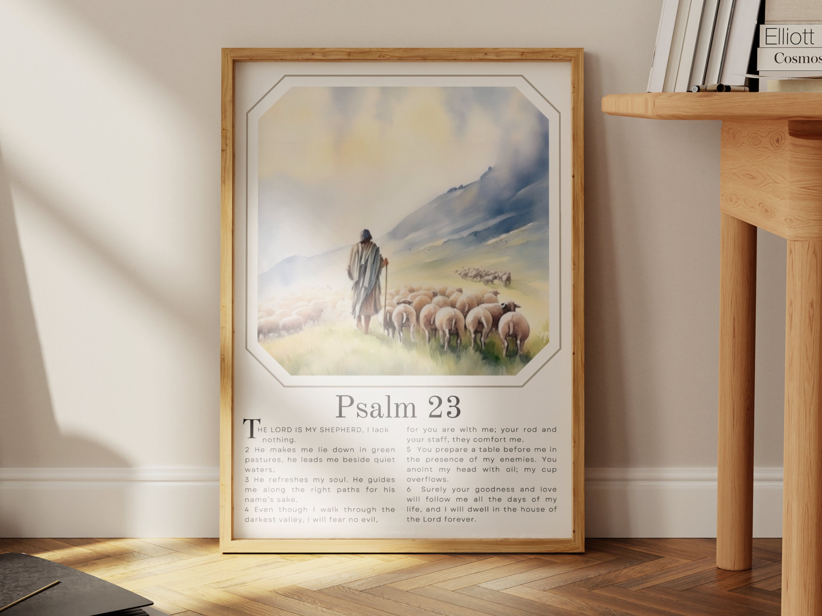 The Lord is My Shepherd Wall Art | Christian Wall Art, Psalm 23 ...