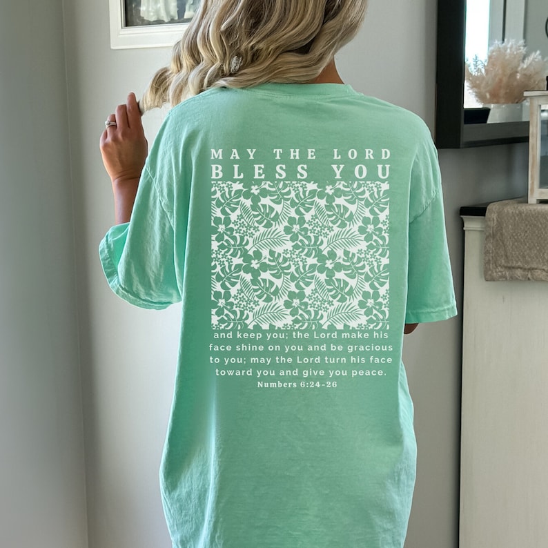 May the Lord Bless You Christian T-shirt | Comfort Colors Shirts ...