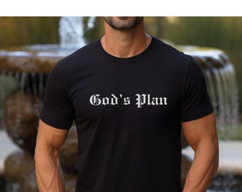 God's Plan - Koszulka chrześcijańska | Koszulka biblijna, Koszulka Gods Plan, Odzież chrześcijańska, Koszulka estetyczna, Prezent chrześcijański, Towary chrześcijańskie, Koszulka wiary