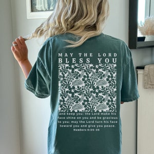 May the Lord Bless You Christian T-shirt | Comfort Colors Shirts ...