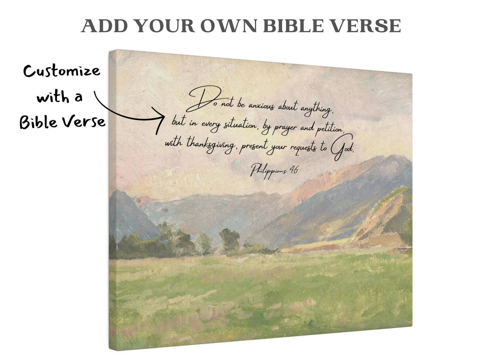 Bible Verse Canvas Wall Art - Christian Canvas | Christian Wall Decor ...