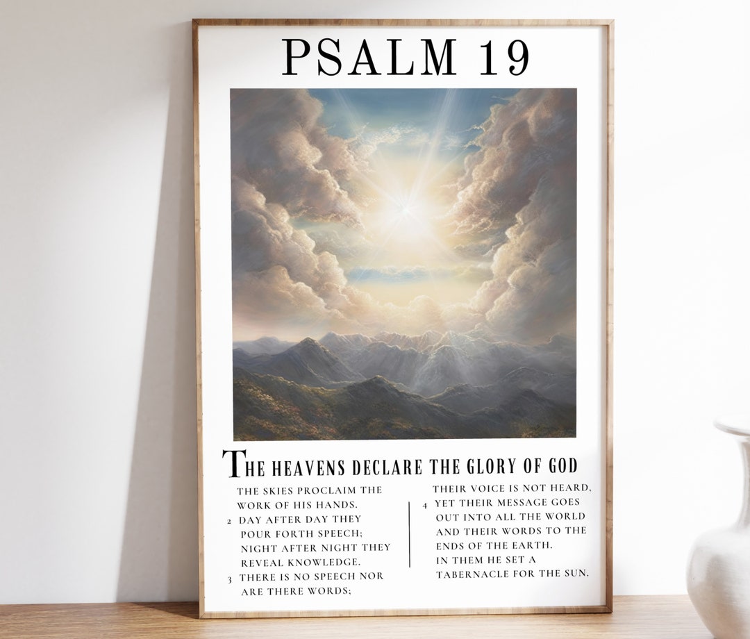 Psalm Bible Verse Wall Art PRINTABLE Scripture Wall Art Christian ...