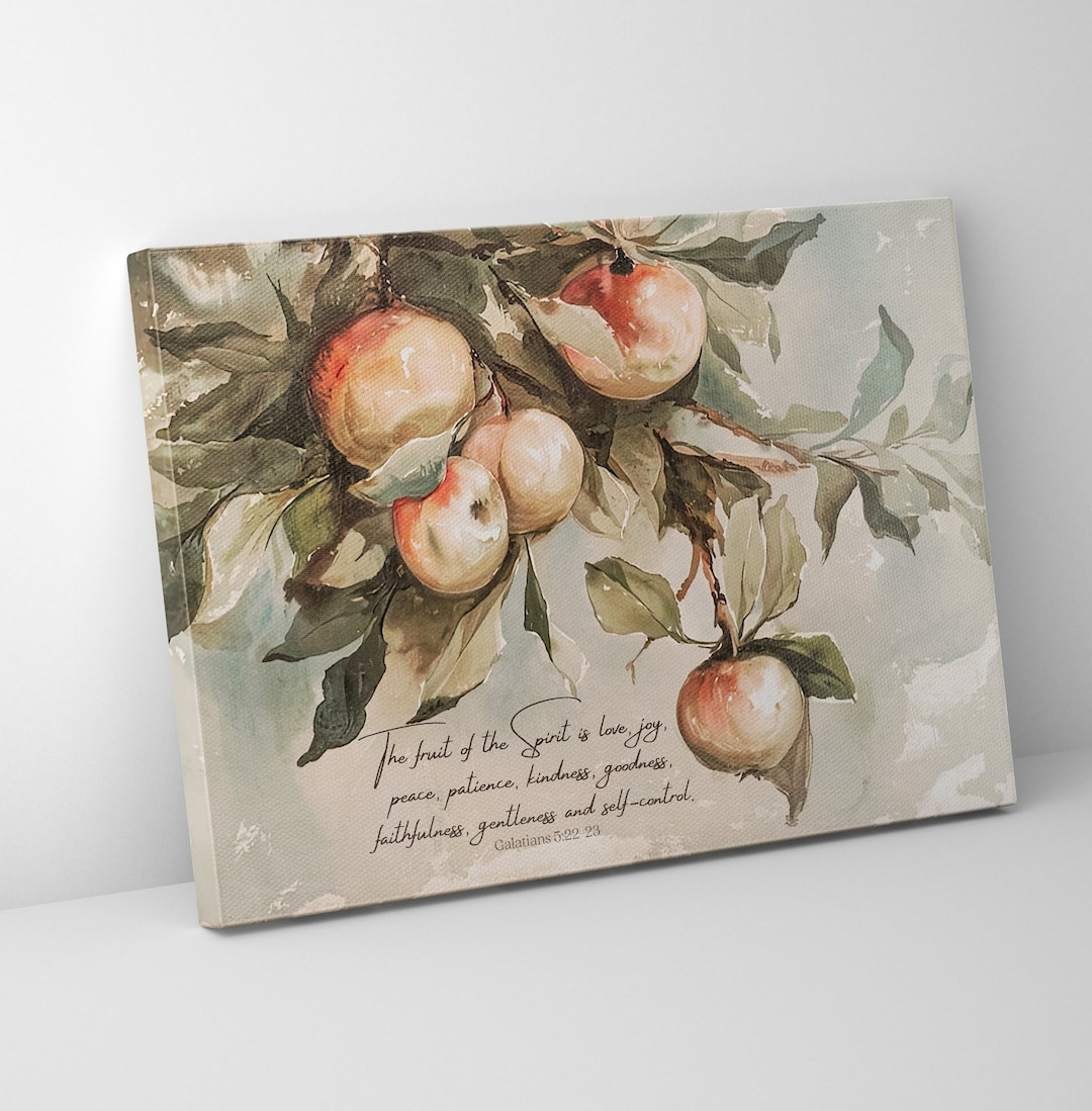 Christian Canvas Wall Art - the Fruit of the Spirit, Galatians 5:22 ...