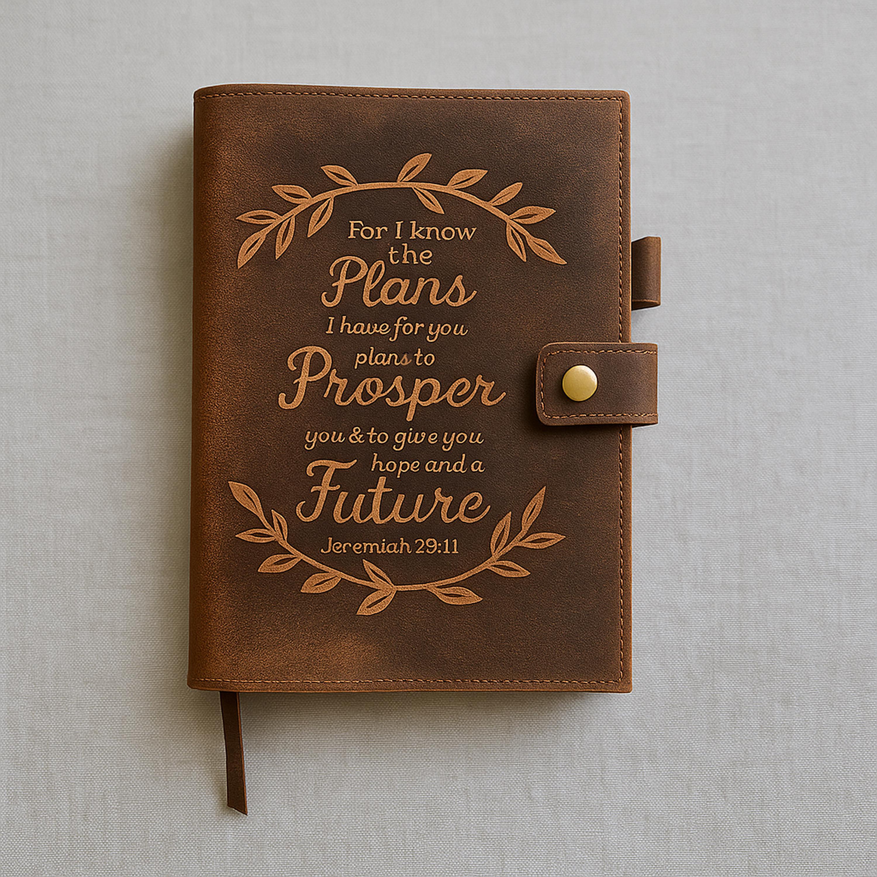 For I Know the Plans - Jeremiah 29 Bible Verse Journal | Genuine
