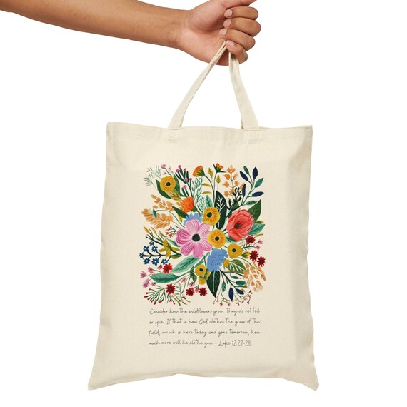 Consider The Wild Flowers {Tote Bag} Consider The Wild Flowers {Tote Bag}