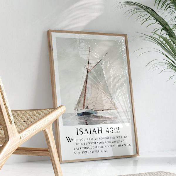 When You Go Through Deep Waters I Will Be With You Etsy when-you-go-through-deep-waters-i-will-be-with-you-etsy