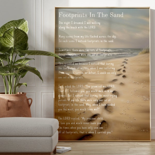 Footprints in Sand Etsy
