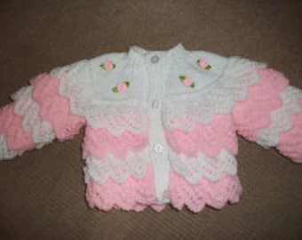 Frilled Coat Knitting Pattern