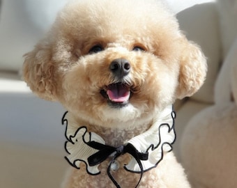 Lenço de gato feito à mão, lenço de cachorro feito à mão, bandana de cachorro, bandana de gato, camisa fofa, camisa para animais de estimação, camisa de gato, roupas para cães, roupas para animais de estimação, lenço preto