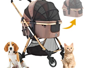 ENZO Pet Stroller Pista Super-Lightweight 3-In-1 Stroller, Carrier, Car Seat For Pets