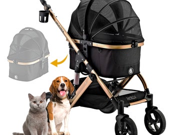 ENZO Pet Stroller Monza Luxury 3-in-1 Stroller, Carrier, Car Seat for Pets  - Etsy