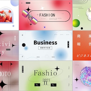 208 Powerpoint Slides Presentation Templates, Colorful Modern Marketing Pitch Deck, Simple Editable PPT Project Artsy Clean Aesthetic Design