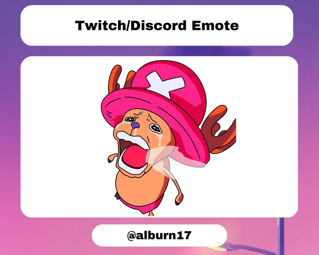 Crying Screaming Chopper Twitch/discord Emote Etsy