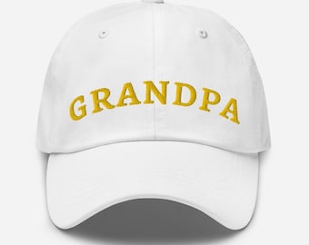 GRANDPA Gold Letter Dad Hat - Perfect Gift for Grandpas
