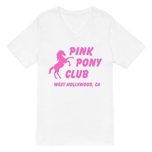 Pink Pony Club West Hollywood V-Neck T-Shirt