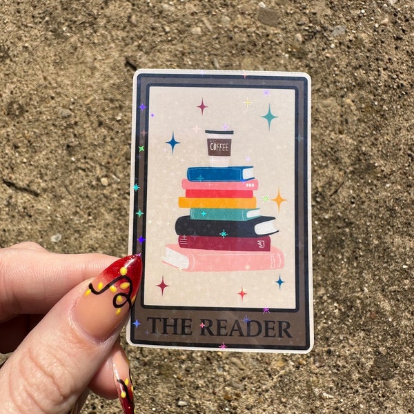 The Reader Tarot Card Sticker | Bookish Stickers | Reader Gifts
