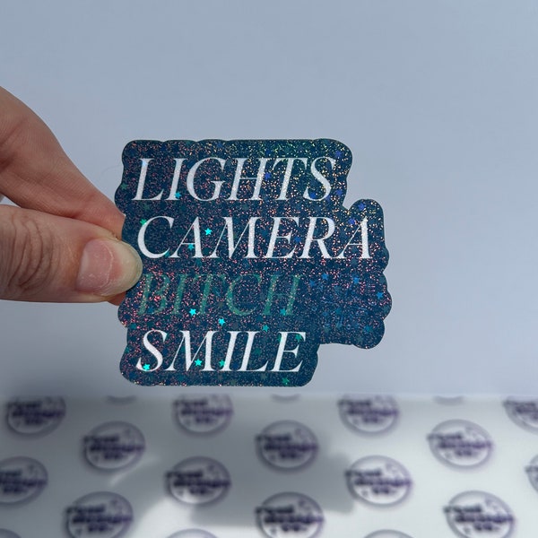 Lights Camera Bitch Smile Sticker | I Can Do It With a Broken Heart | TTPD Sticker | Tortured Poets Album Sticker