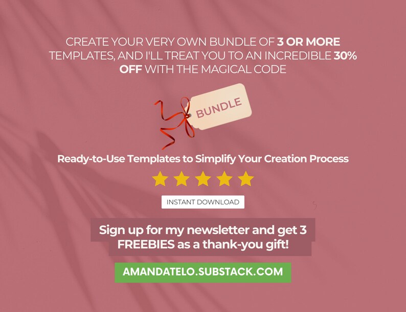 One-page Website Canva Template for Authors, Small Businesses, and Publishers | 3 Colours: Pink, White, Black | Improve Your Online Presence| Landing Page