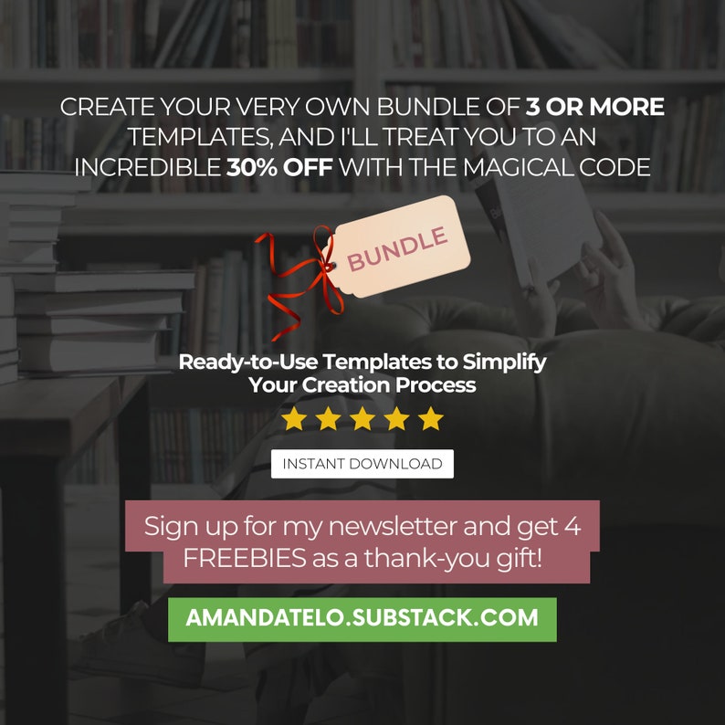 FREEBIES - Embrace an elegant, minimalist, and modern design while effectively promoting your efforts across various social media platforms |  Social Media Book Promotion Canva Templates Bundle | 75+ Designs for Instagram, Facebook, TikTok &