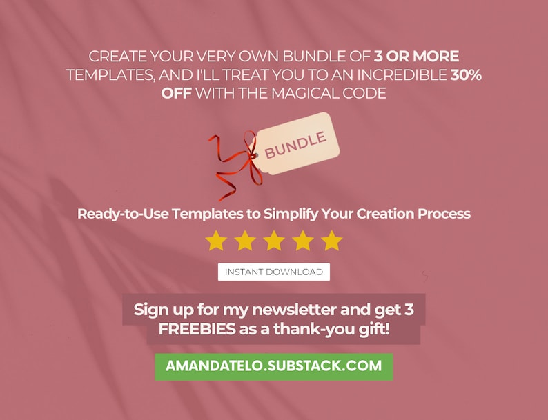 PROMO CODE ETSY 2024. | ALOT CREATIVE PROMO CODE | NEWSLETTER | Social Media Book Promotion Bundle | With Guide and Checklist | 150+ Canva Templates | For Facebook, Instagram, Pinterest, Youtube & More