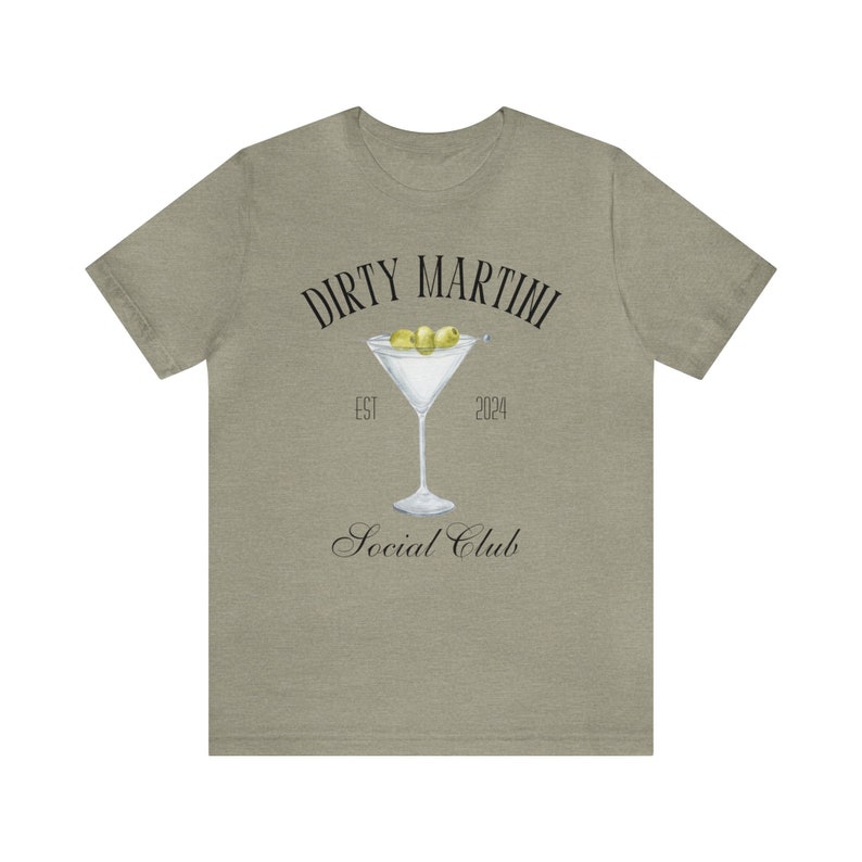 Dirty Martini Social Club Shirt Retro Cocktail Shirt Martini Glass