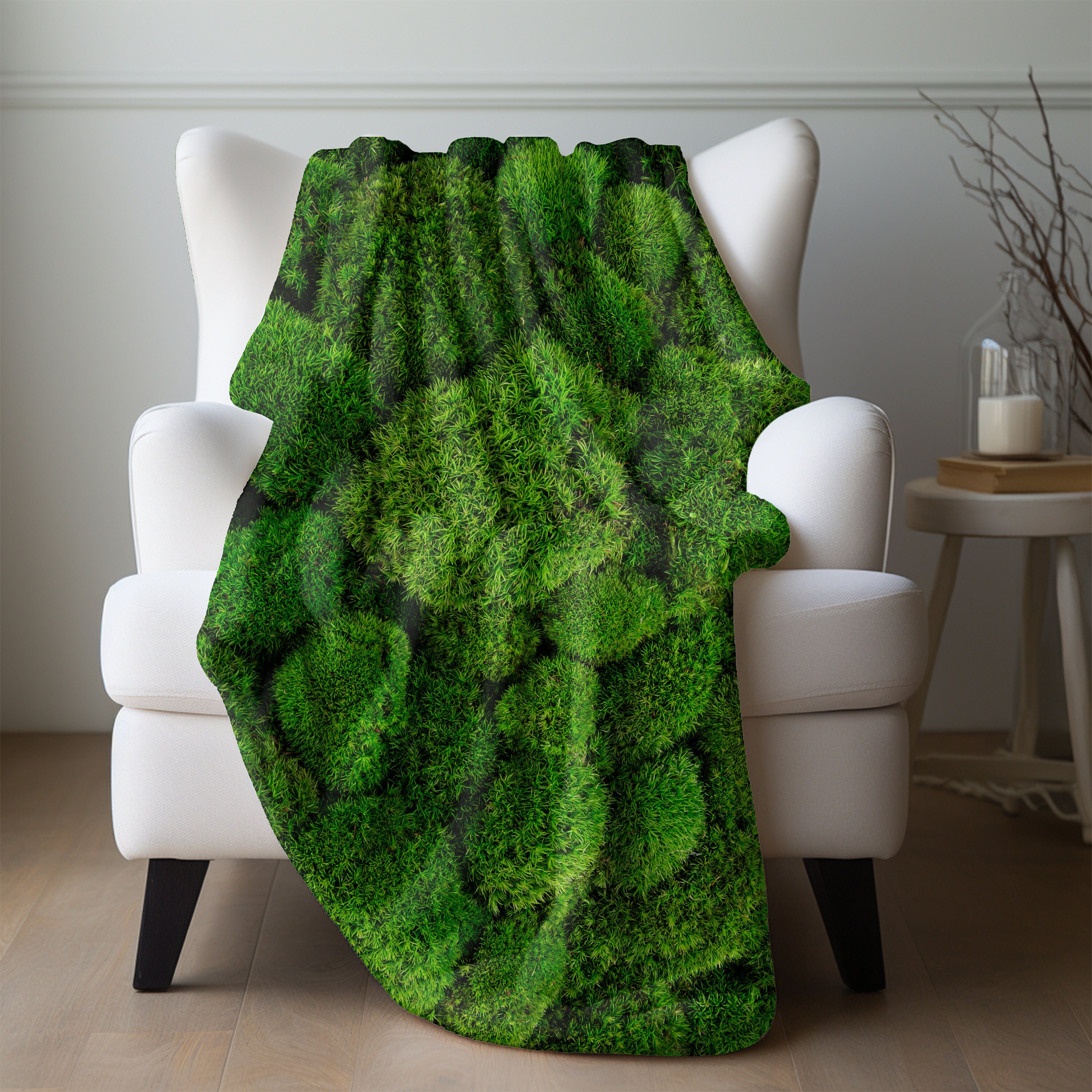 Moss green blanket sale