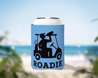Golfer Roadie Insulated Can Cooler Sleeve Golf Gifts for Men Golf Accessories Funny Golfing Beer Coozie Bachelor Party Favors Gifts for Dad