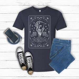 Camiseta de tarot de jugador de póker, cartas de póker, fichas de póker, casino de Las Vegas, juegos de cartas, juegos de azar, regalos de póker, dinero, impresión de cartas de juego
