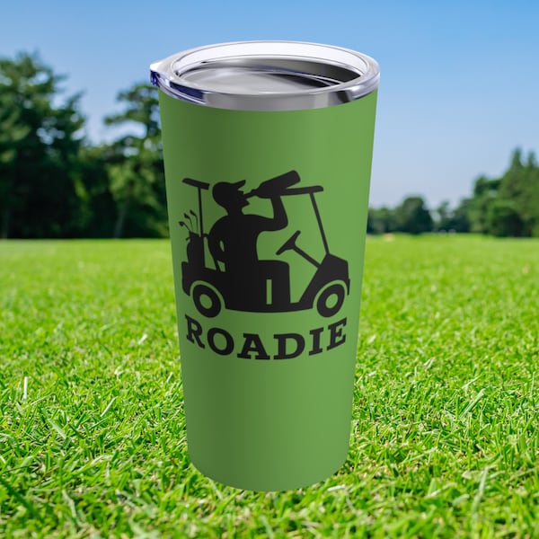 Golfer Roadie Tumbler 20oz Golf Gifts for Men Dad Grandpa Uncle Boyfriend Golf Cart Thermos Golf Accessories Golfing Gifts Insulated Tumbler