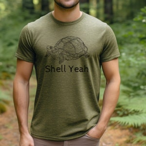 Shell Yeah Turtle Shirt | Funny Turtle Shirt | Turtle Gifts | Turtle Tshirt | Tortoise Shirt | Animal Lover Shirt | Wildlife Zoo Shirt