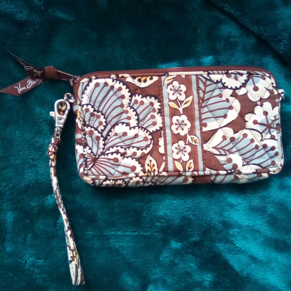 Vera Bradley brown floral wallet