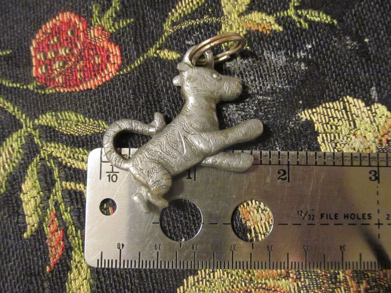 Vintage Tigger Pewter Pendant Etsy