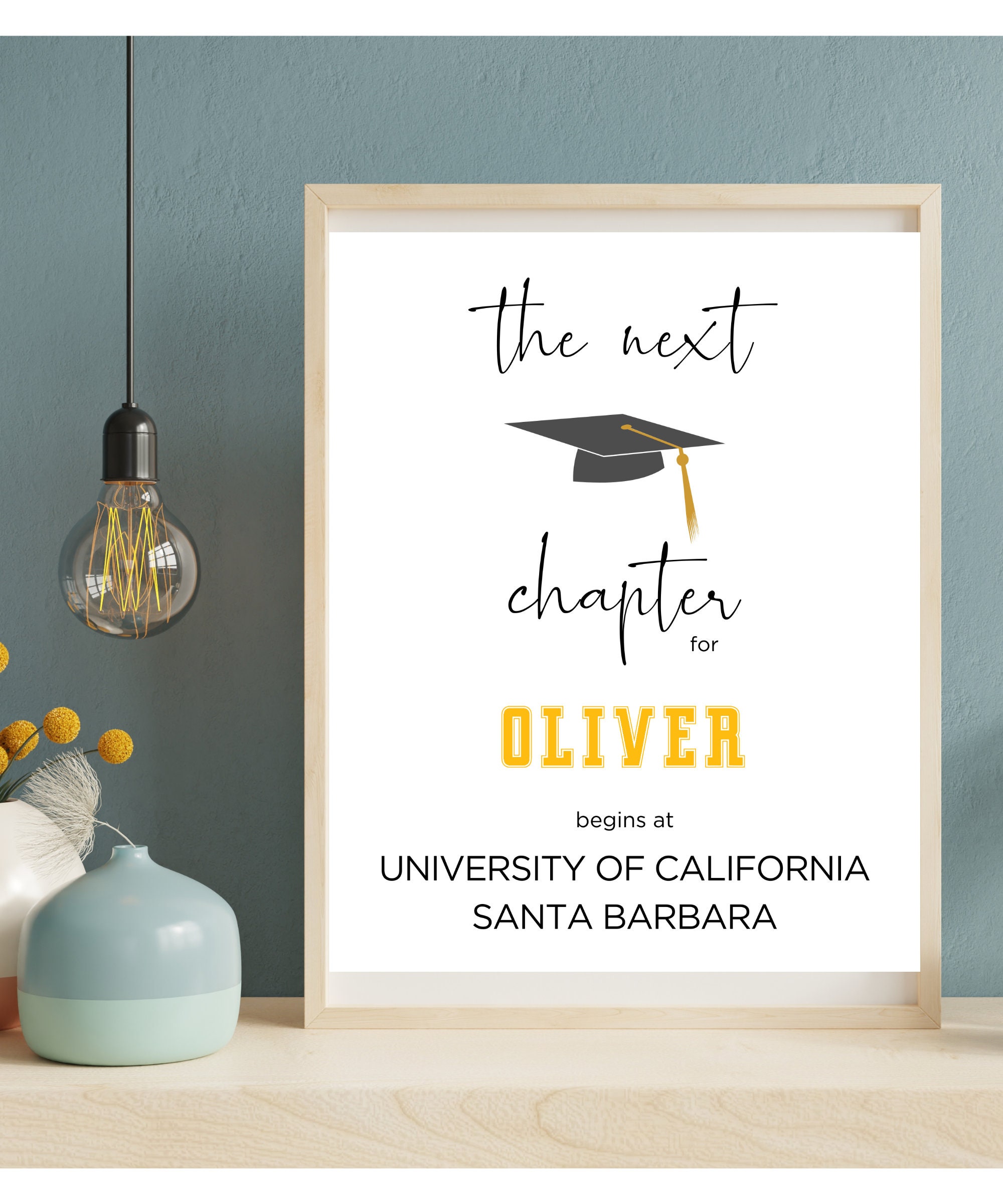 My Next Chapter Graduation Printable | Personalized Graduation Party ...