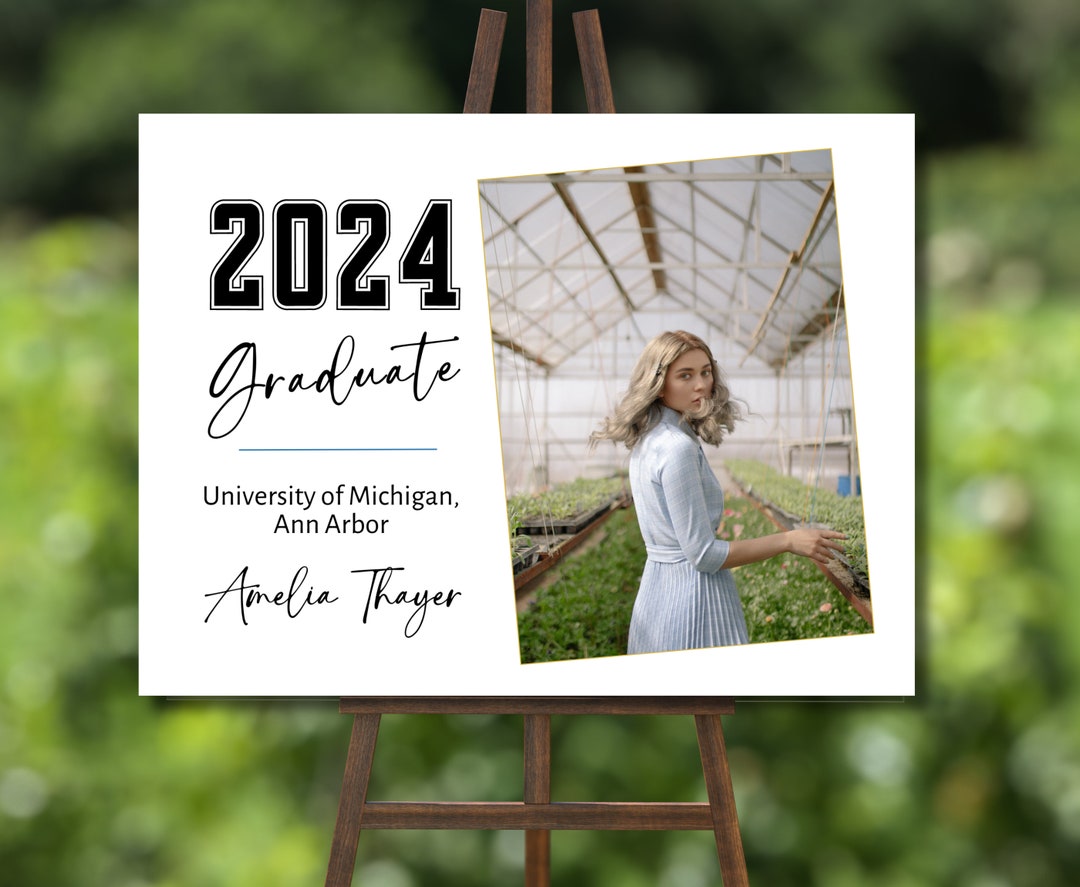 Graduation Sign Template Yard Sign Graduation Graduation